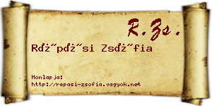 Répási Zsófia névjegykártya